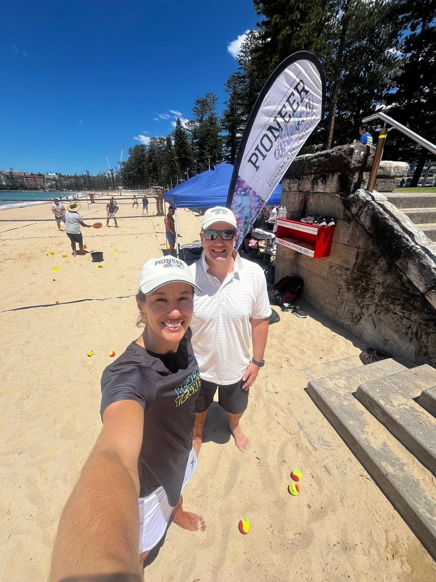 Pioneer Athletica in action on the beach